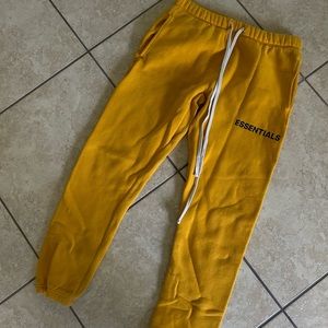 GENTLY USED Mustard Fear of God Essentials (Size S)